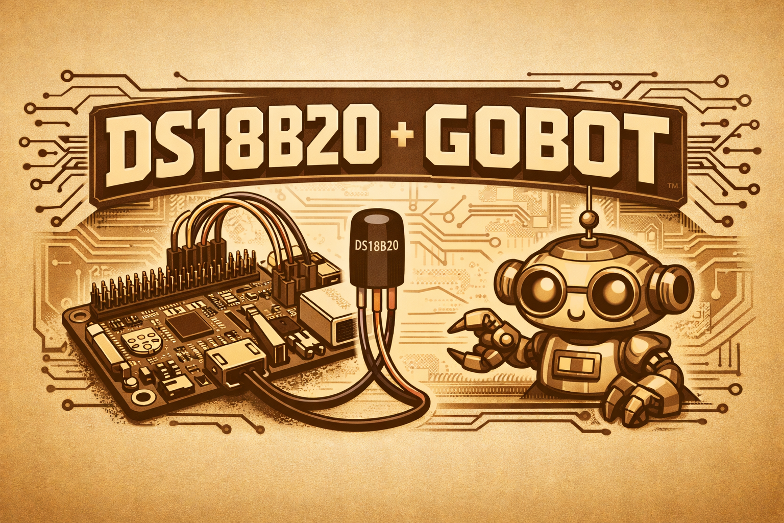 GoBot device driver for DS18B20, temperature sensor